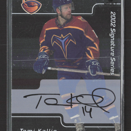 2002 In The Game Signature Series Tomi Kallio #139 Auto