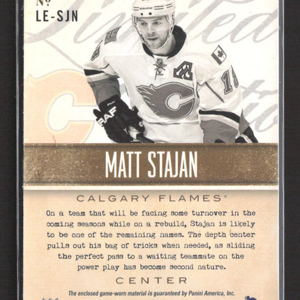 2014 Panini Playbook Limited Edition Matt Stajan #LE-SJN 84/99 Jersey
