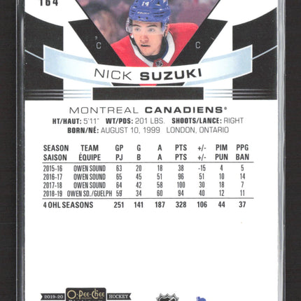 2020 O-Pee-Chee Platinum Marquee Rookies Nick Suzuki #164