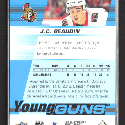 2020 Upper Deck Update Hockey Young Guns J.C. Beaudin #520