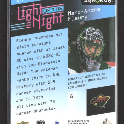 2024 Upper Deck Synergy Hockey Light Up The Night Marc-Andre Fleury #LN-MF /499