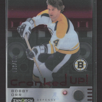 2024 Upper Deck Synergy Cranked Up! Bobby Orr #CR-BO Red 526/599