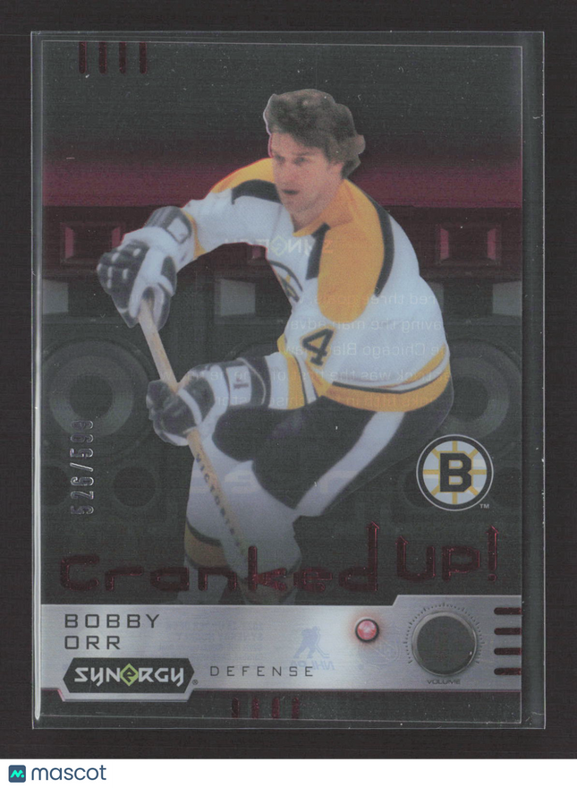 2024 Upper Deck Synergy Cranked Up! Bobby Orr #CR-BO Red 526/599