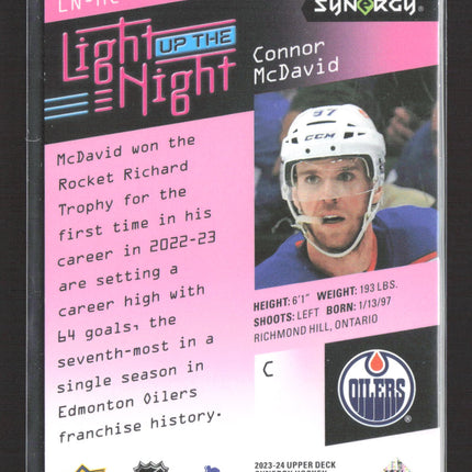 2024 Upper Deck Synergy Light Up The Night Connor McDavid #LN-MC /699
