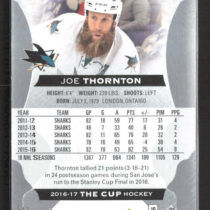2017 Upper Deck The Cup Joe Thornton #80 221/249