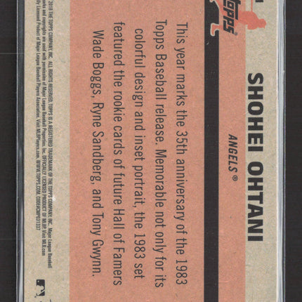 2018 Topps Shohei Ohtani #51 RC Silver Pack Refractor