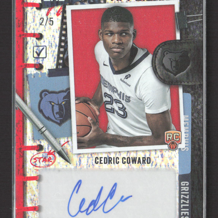 2025 Topps New Applicant Cedric Coward #NA-CC RC 2/5 Red Foil Auto