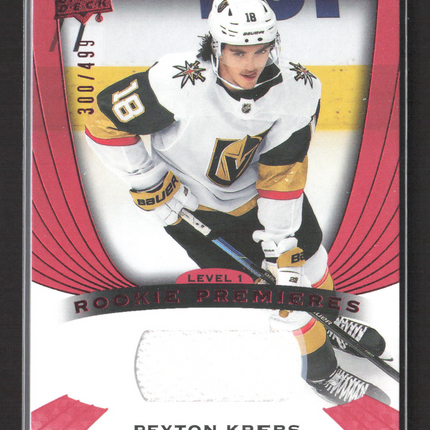 2020 Upper Deck Trilogy Rookie Premieres Peyton Krebs #79 Jersey 300/499