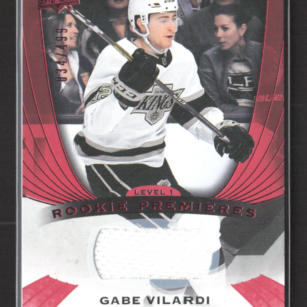 2020 Upper Deck Trilogy Rookie Premieres Gabe Vilardi #70 Memorabilia Jersey