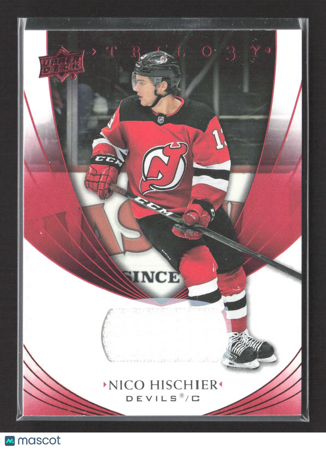 2020 Upper Deck Trilogy Nico Hischier #17 Jersey