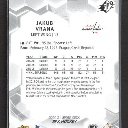 2021 Upper Deck SPx Hockey Jakub Vrana #69 /299