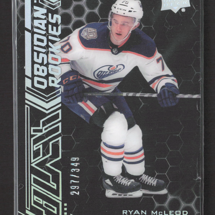 2021 Upper Deck Black Obsidian Rookies Ryan McLeod #OR-20 297/349