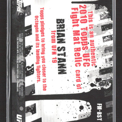 2010 Topps UFC Fight Mat Relic Brian Stann #FM-BST Fight Mat Relic