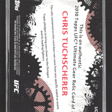 2010 Topps UFC Ultimate Gear Chris Tuchscherer #UG-CT Fighter-Worn Gear