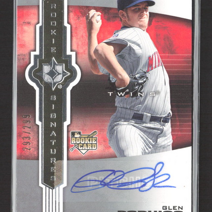 2007 Upper Deck Ultimate Collection Glen Perkins #119 293/299 Auto