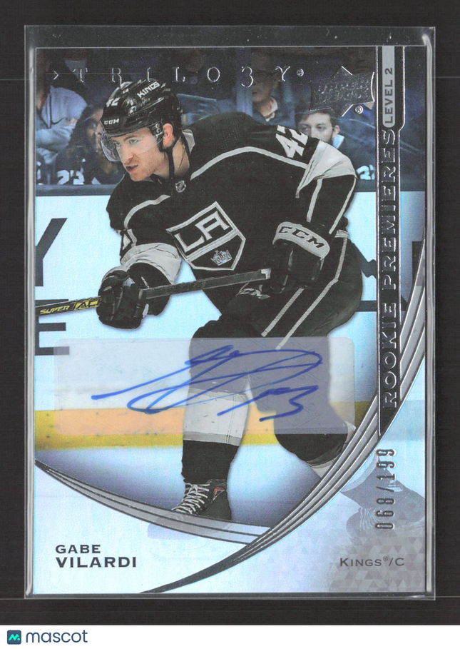 2020 Upper Deck Trilogy Rookie Premieres Level 2 Gabe Vilardi #103 Auto /199