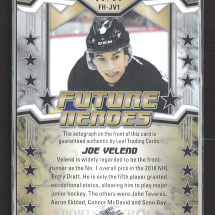 2017 Leaf Future Heroes Joe Veleno #FH-JV1 13/25 Auto