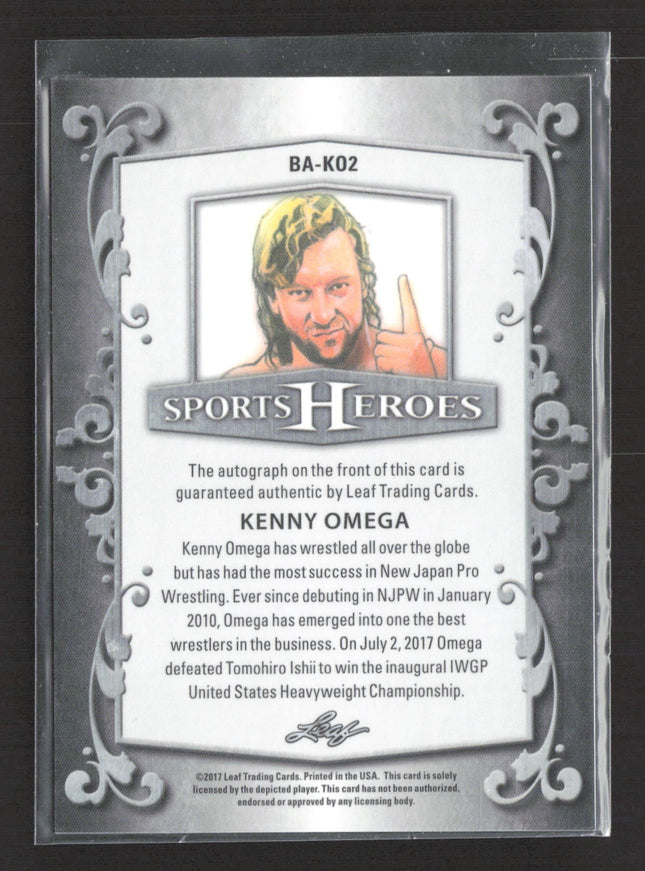 2017 Leaf Sports Heroes Kenny Omega #BA-KO2 Auto