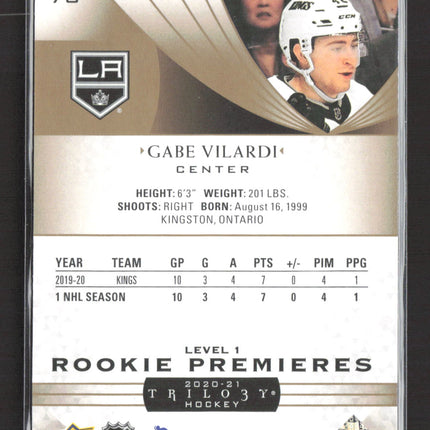 2020 Upper Deck Trilogy Rookie Premieres Gabe Vilardi #70