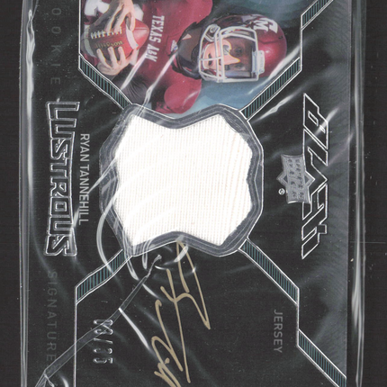 2012 Upper Deck Black Lustrous Signatures Ryan Tannehill #BRL-6 Jersey Auto /35