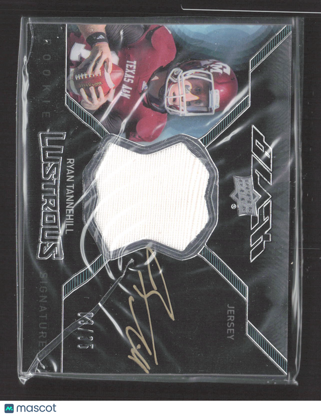 2012 Upper Deck Black Lustrous Signatures Ryan Tannehill #BRL-6 Jersey Auto /35