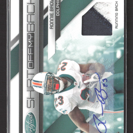 2010 Panini Certified Shirt Off My Back Prime Ronnie Brown #23 3/5 Patch Auto