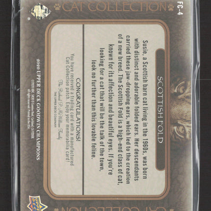 2020 Upper Deck Goodwin Champions Cat Collection Manufactured Patch #FC-4