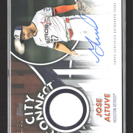 2026 Topps City Connect Jose Altuve #CCAR-ALT Auto Relic 43/50