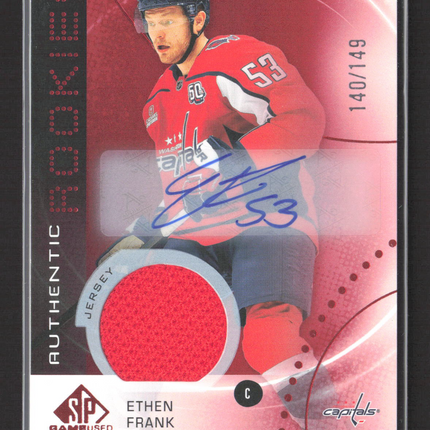 2026 Upper Deck SP Game Used Edition Ethen Frank #AR-EF Red Auto Jersey /149
