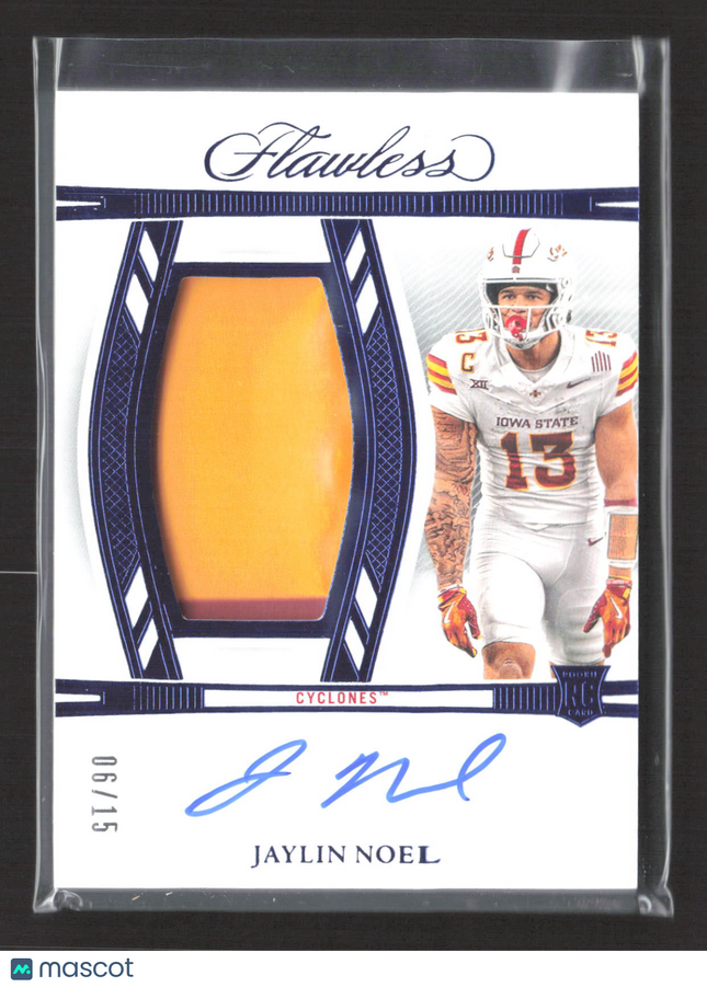 2025 Panini Flawless Collegiate Jaylin Noel #RPAV-JNL Patch Auto /15