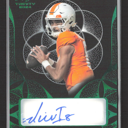 2024 Leaf Trinity Nico Iamaleava #BA-NI1 Green 1/1 Auto