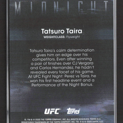 2025 Topps Midnight UFC Tatsuro Taira #55