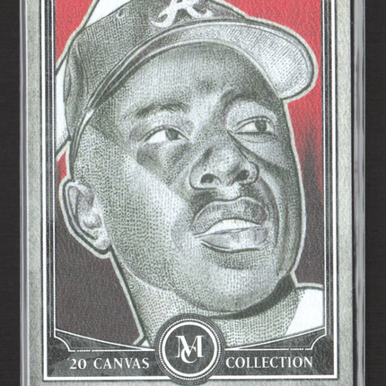 2020 Topps Museum Collection Hank Aaron #CCR-38 Canvas Reproduction