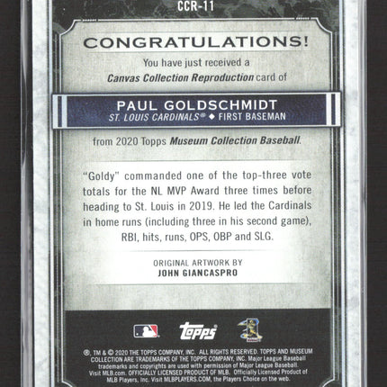 2020 Topps Museum Collection Canvas Paul Goldschmidt #CCR-11 Reproduction