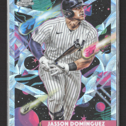 2025 Topps Chrome Cosmic Jasson Domínguez #133 Nucleus Refractor