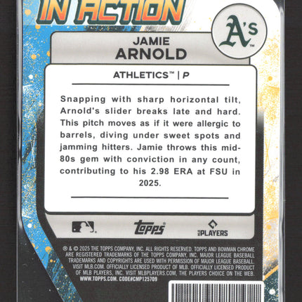 2025 Bowman In Action Jamie Arnold #BIA-3
