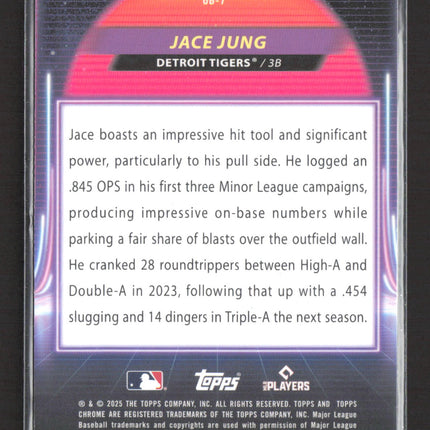 2025 Topps Chrome Ultraviolet Beam Jace Jung #UB-7 RC