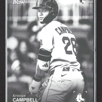 2025 Topps Black & White Baseball Kristian Campbell #061 RC