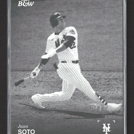 2025 Topps Black & White Baseball Juan Soto #082