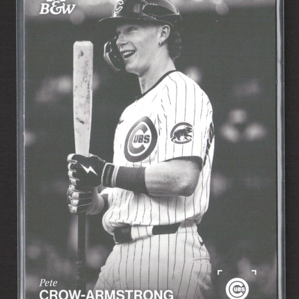 2025 Topps Black & White Baseball Pete Crow-Armstrong #007
