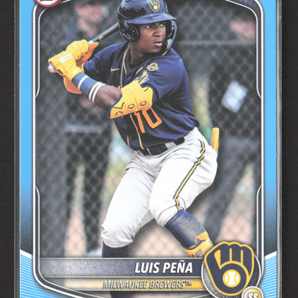 2025 Topps Bowman Draft Luis Peña #BD-105 Sky Blue 4/13.