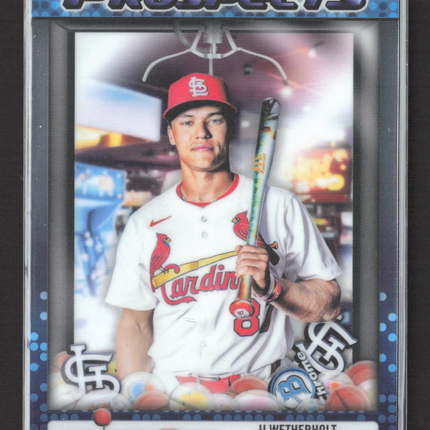 2025 Topps Bowman Chrome Prized Prospects JJ Wetherholt #PP-18