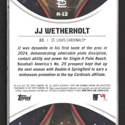 2025 Bowman Chrome Axis JJ Wetherholt #A-12