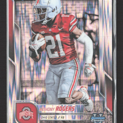 2025 Bowman Chrome University Anthony Rogers #68 RayWave