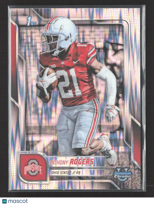 2025 Bowman Chrome University Anthony Rogers #68 RayWave