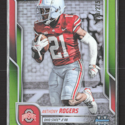 2025 Bowman Chrome Anthony Rogers #68 Green Refractor