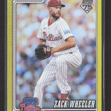2024 Topps Series 1 Zack Wheeler #261 Yellow /399