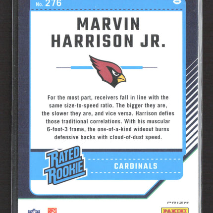2024 Panini Donruss Optic Marvin Harrison Jr. #276 Blue Stars Prizm
