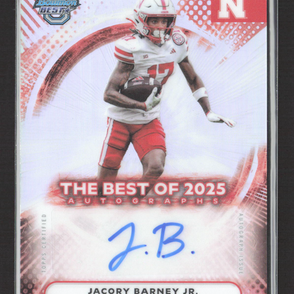 2025 Bowman University Best Football Jacory Barney Jr. #BOA-JBJ