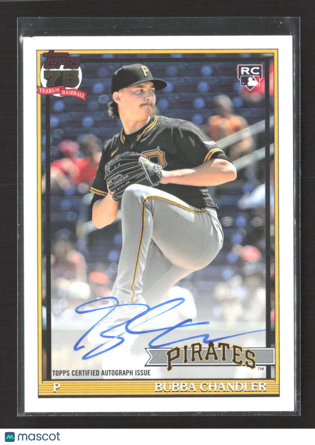 2026 Topps Baseball 1991 Topps Baseball Autograph Card Bubba Chandler #91A-BC